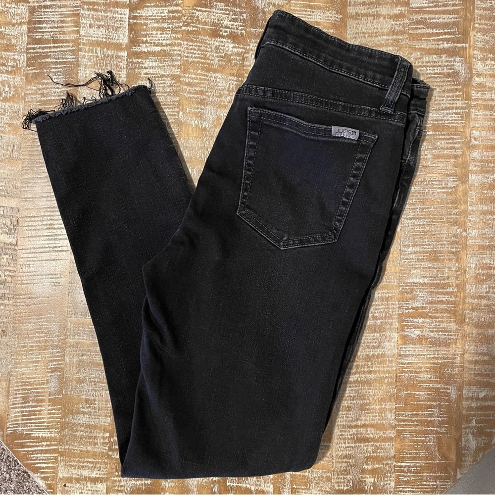 Joe’s Faded Black Skinny Ankle Jeans EUC